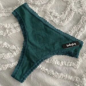 NWOT- BootayBag Green Lace Panties